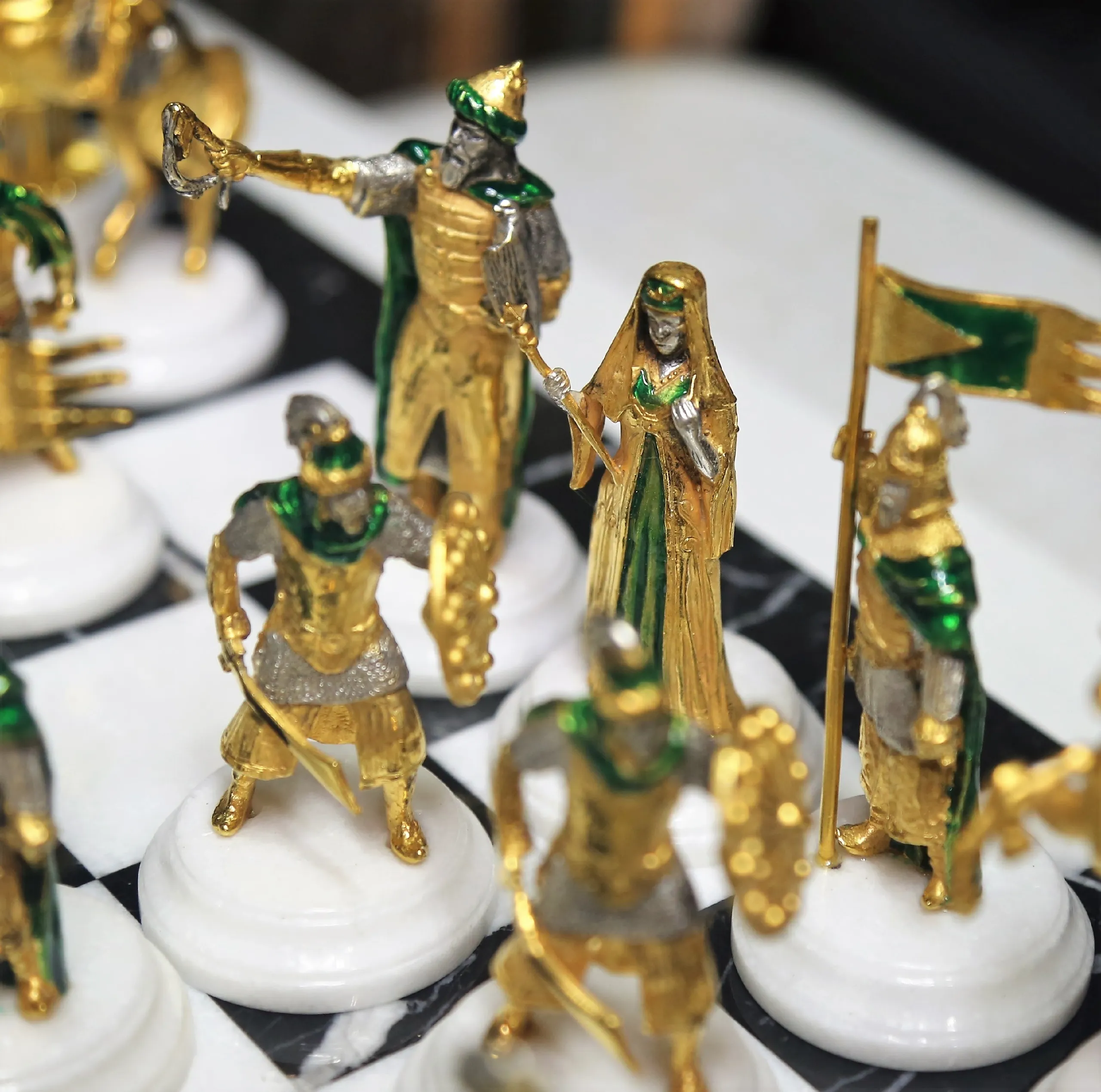 The king, from the Crusades Chess Set