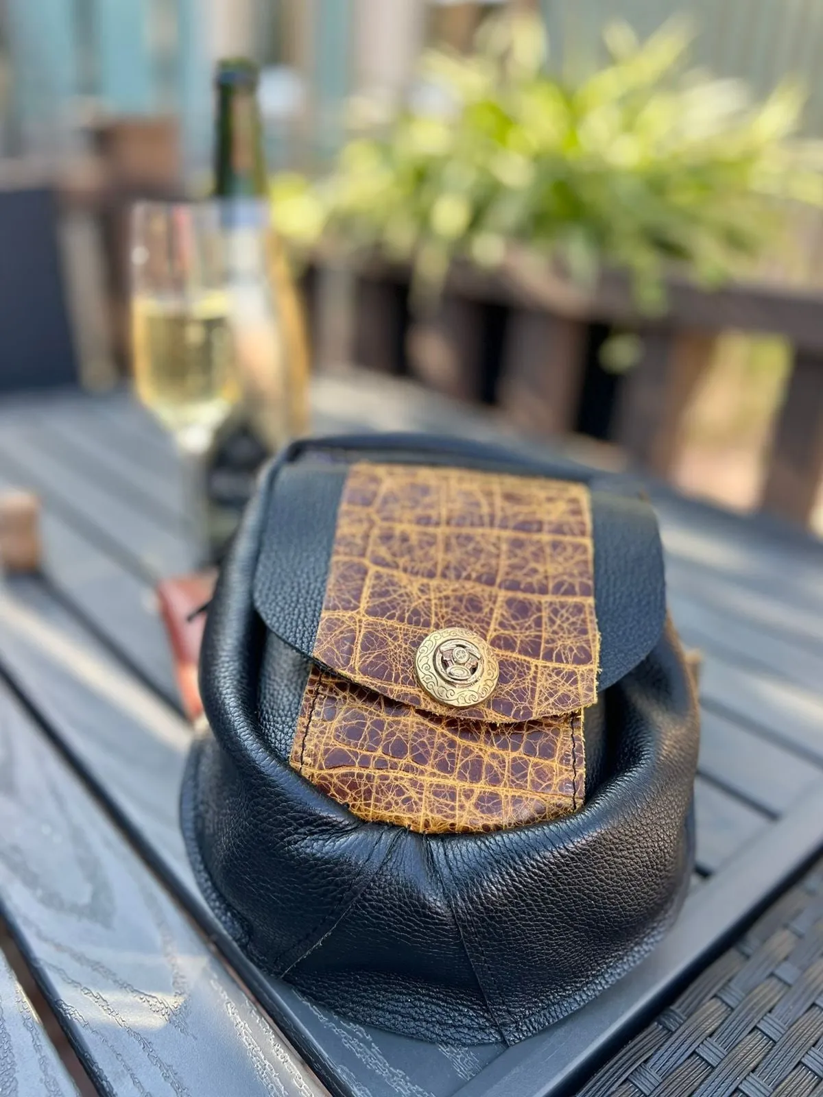 Maker's mark on the leather